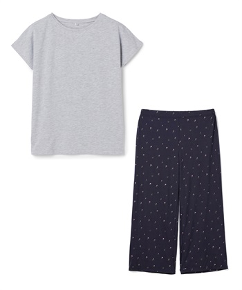 LAFUKU 【LAFUKU/ラフク】フレンチスリーブTシャツ&イージーロングパンツ上下SET/ルームウェア_subthumb_4