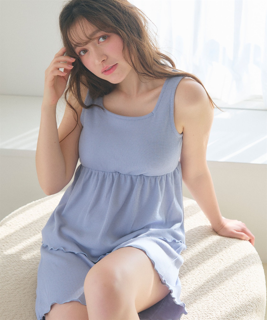 Life Style by cross marche 【LAFUKU/ラフク】カップ付きワッフルショートパンツ3点SET/ルームウェア_sub_9