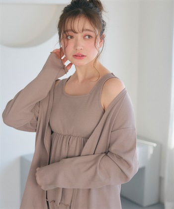 Life Style by cross marche 【LAFUKU/ラフク】カップ付きワッフルショートパンツ3点SET/ルームウェア_subthumb_19