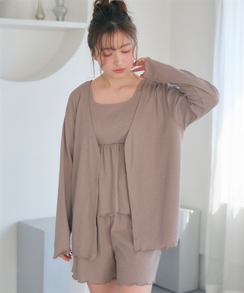 Life Style by cross marche 【LAFUKU/ラフク】カップ付きワッフルショートパンツ3点SET/ルームウェア_subthumb_21