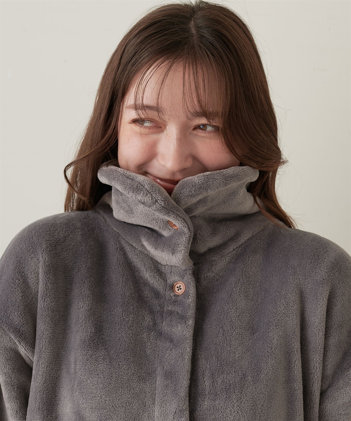 LAFUKU 【LAFUKU/ラフク】なめらかタッチもこふわラムフリース着る毛布《2way/クッションにもなる》_sub_5