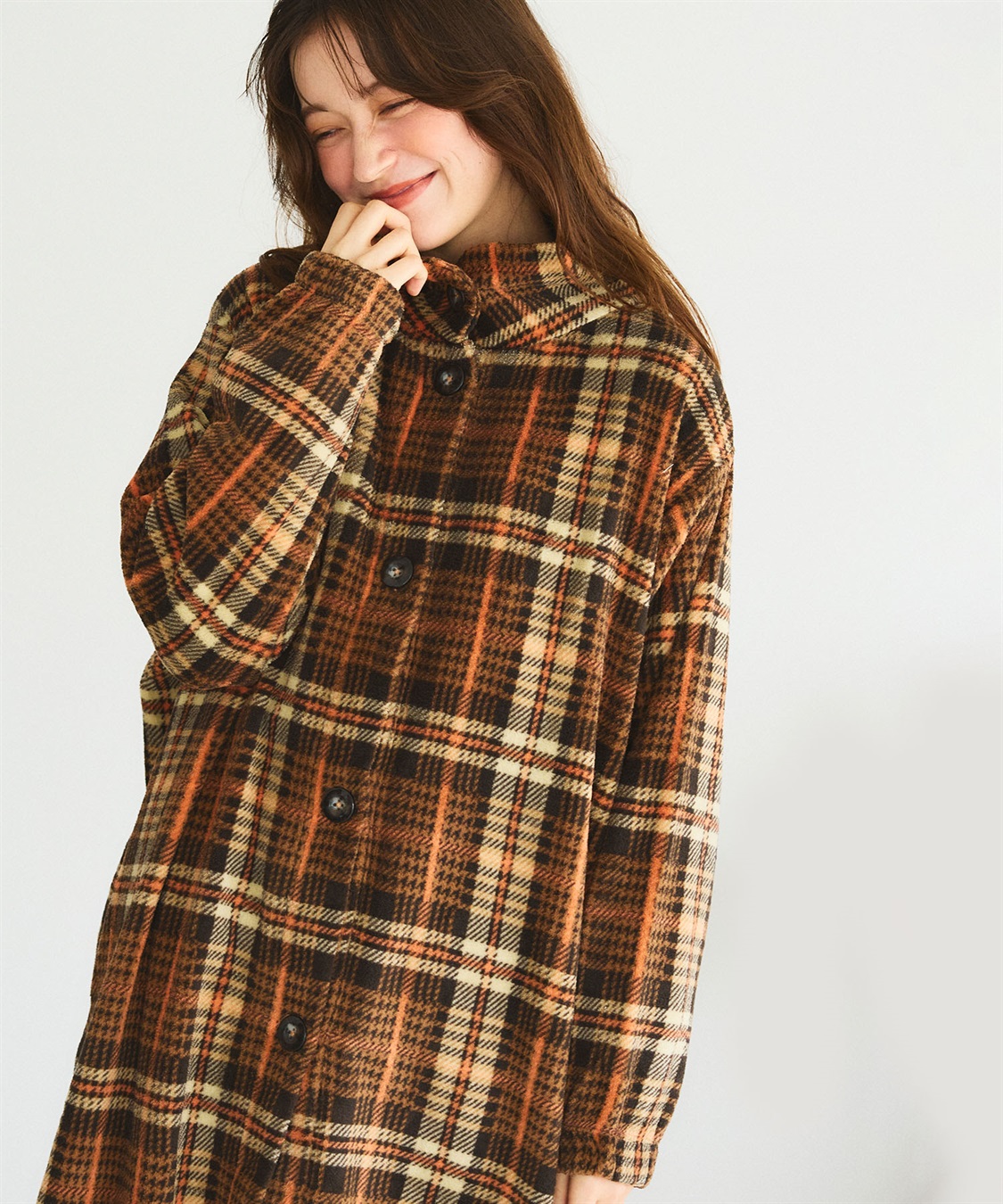 LAFUKU 【LAFUKU/ラフク】なめらかタッチもこふわラムフリース着る毛布《2way/クッションにもなる》_sub_25