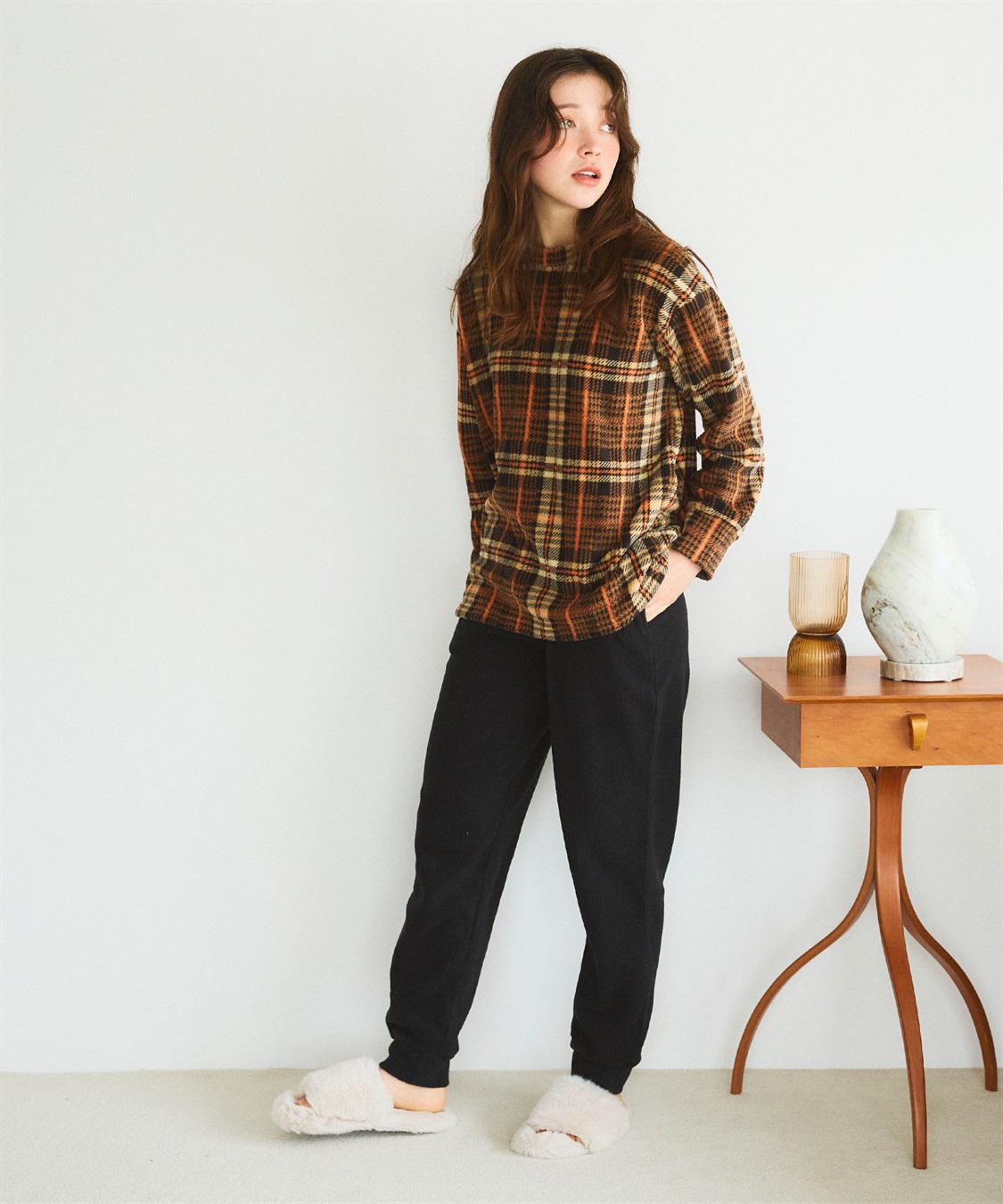 LAFUKU 【LAFUKU】フリースルームウェア 上下セット（ラフク）_sub_3