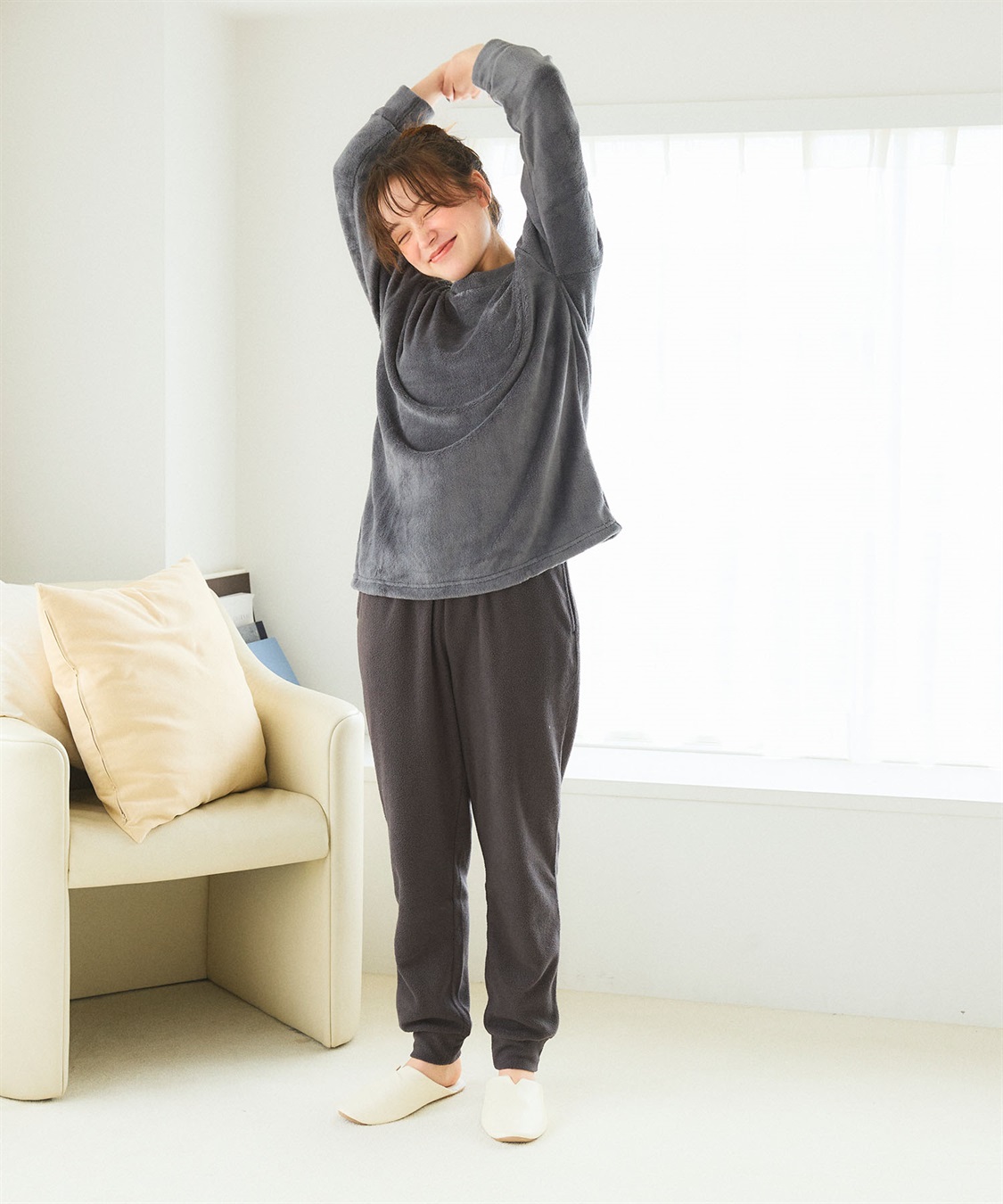 LAFUKU 【LAFUKU】フリースルームウェア 上下セット（ラフク）_sub_9