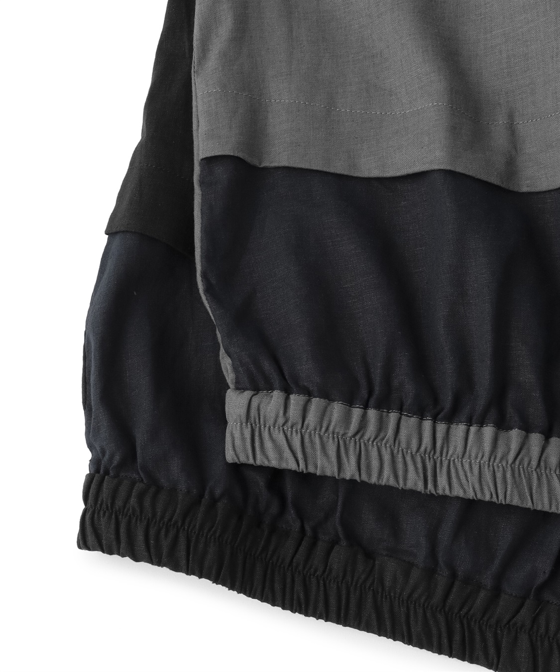 ATS リネン混タックスリーブノーカラーブルゾン_sub_3