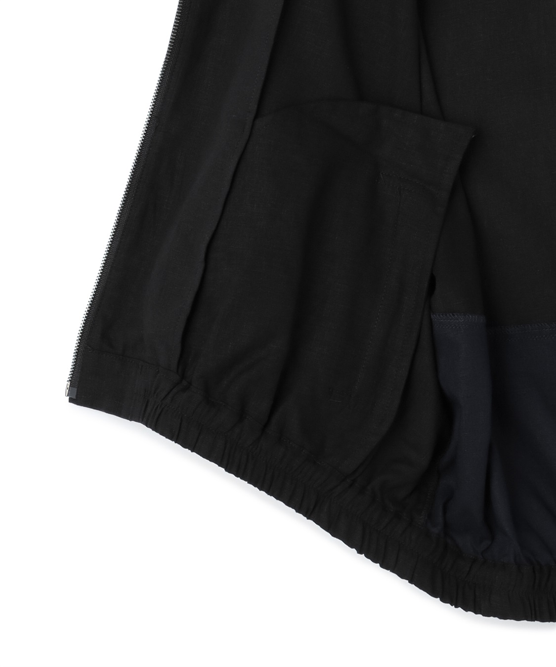 ATS リネン混タックスリーブノーカラーブルゾン_sub_9