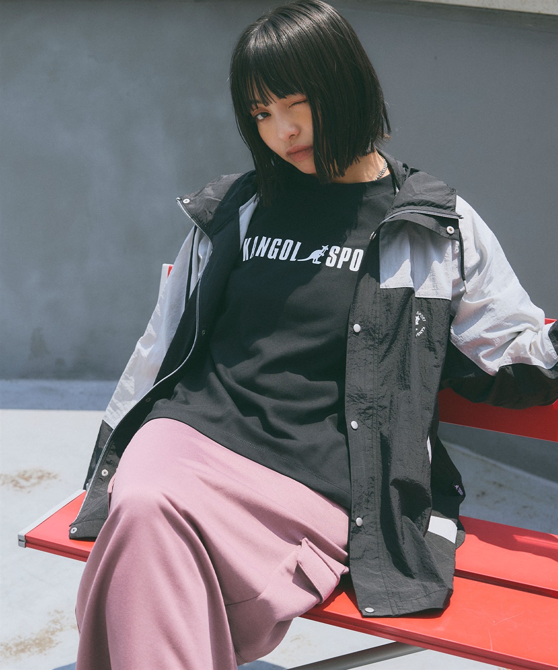 Life Style by cross marche 【KANGOL SPORT】ワイドマウンテンパーカー《撥水》	_sub_12