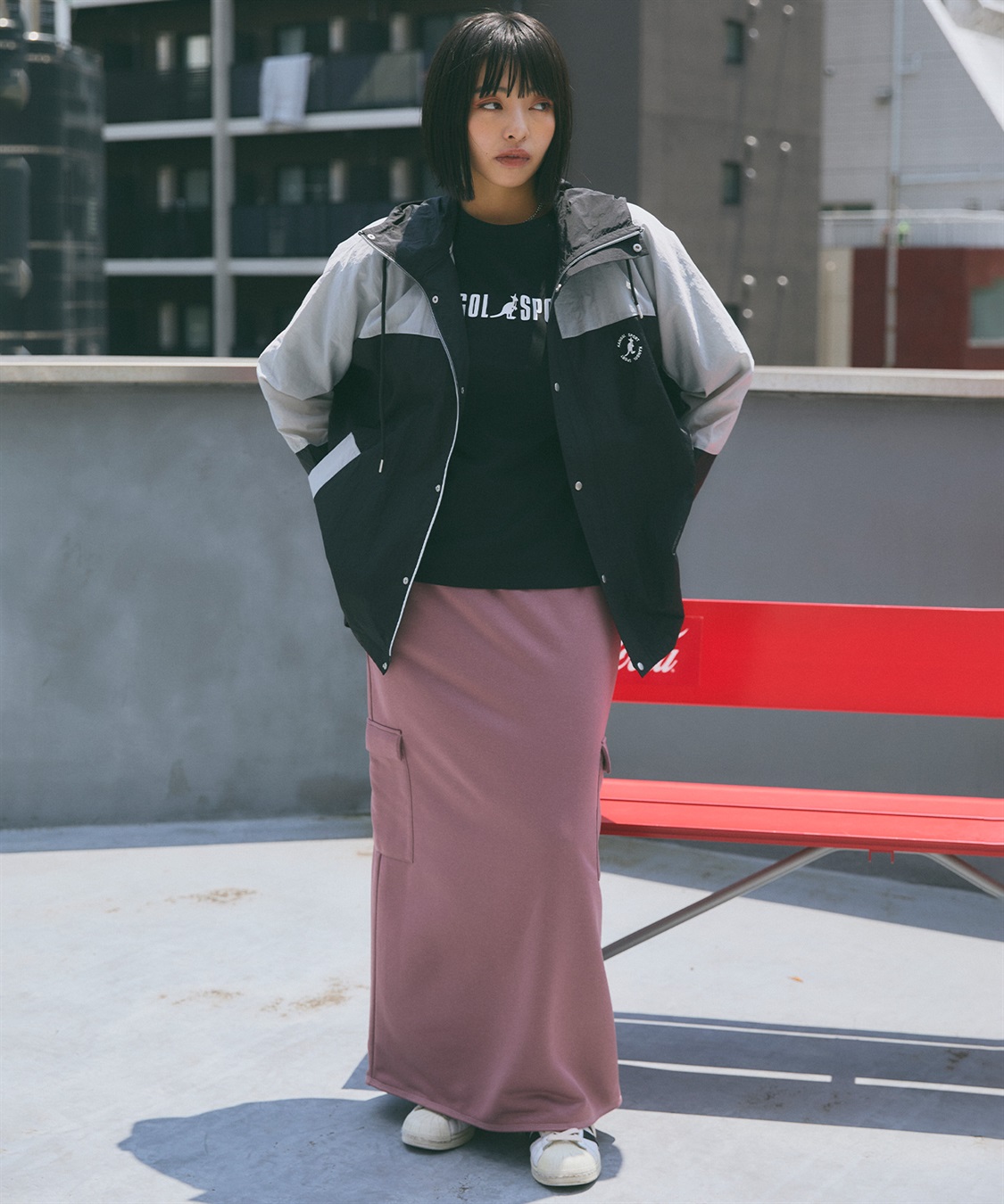 Life Style by cross marche 【KANGOL SPORT】ワイドマウンテンパーカー《撥水》	_sub_13