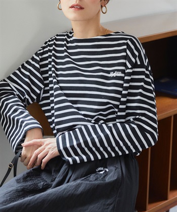 Life Style by cross marche 【KANGOL SPORT】長袖ボーダープルオーバー_subthumb_2