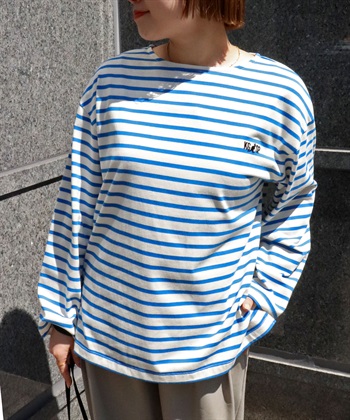 Life Style by cross marche 【KANGOL SPORT】長袖ボーダープルオーバー_subthumb_3