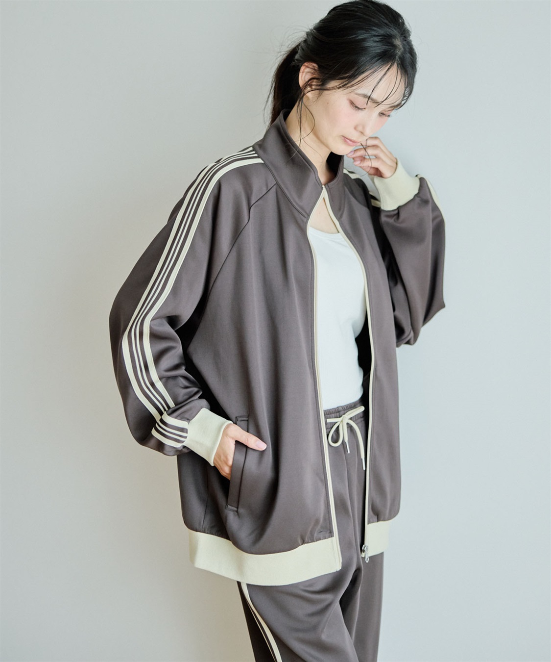 Life Style by cross marche 【KANGOL SPORT】サイドライントラックジャケット《UV対策・ストレッチ・ジャージ》◆新色追加◆_sub_12