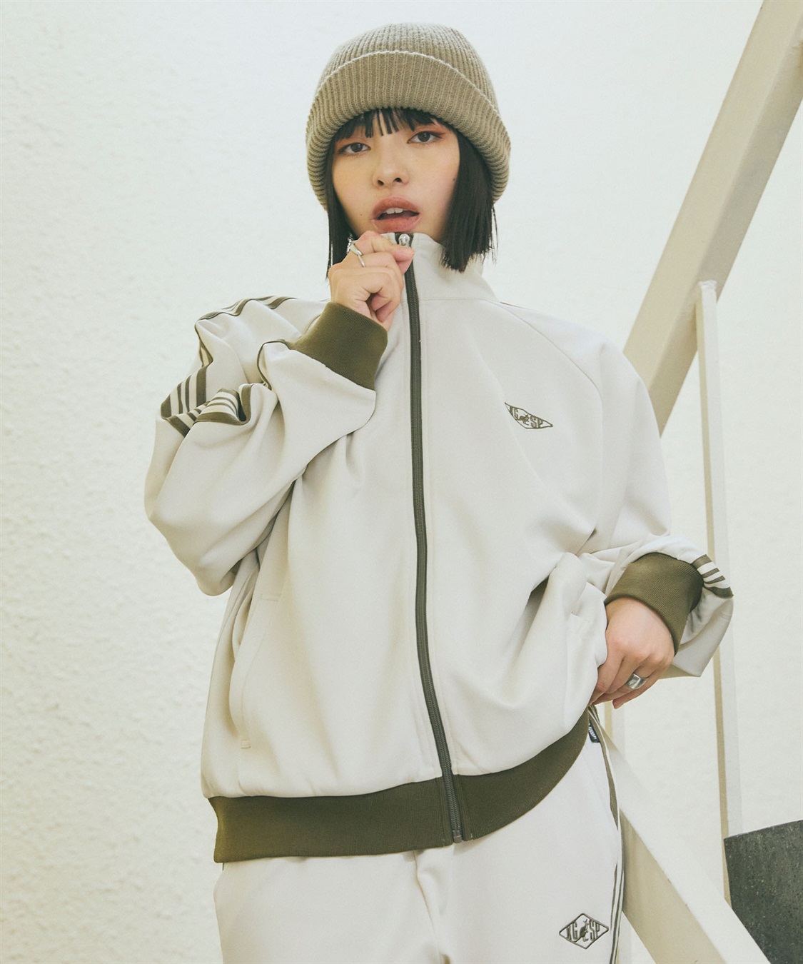 Life Style by cross marche 【KANGOL SPORT】サイドライントラックジャケット《UV対策・ストレッチ・ジャージ》◆新色追加◆_sub_14