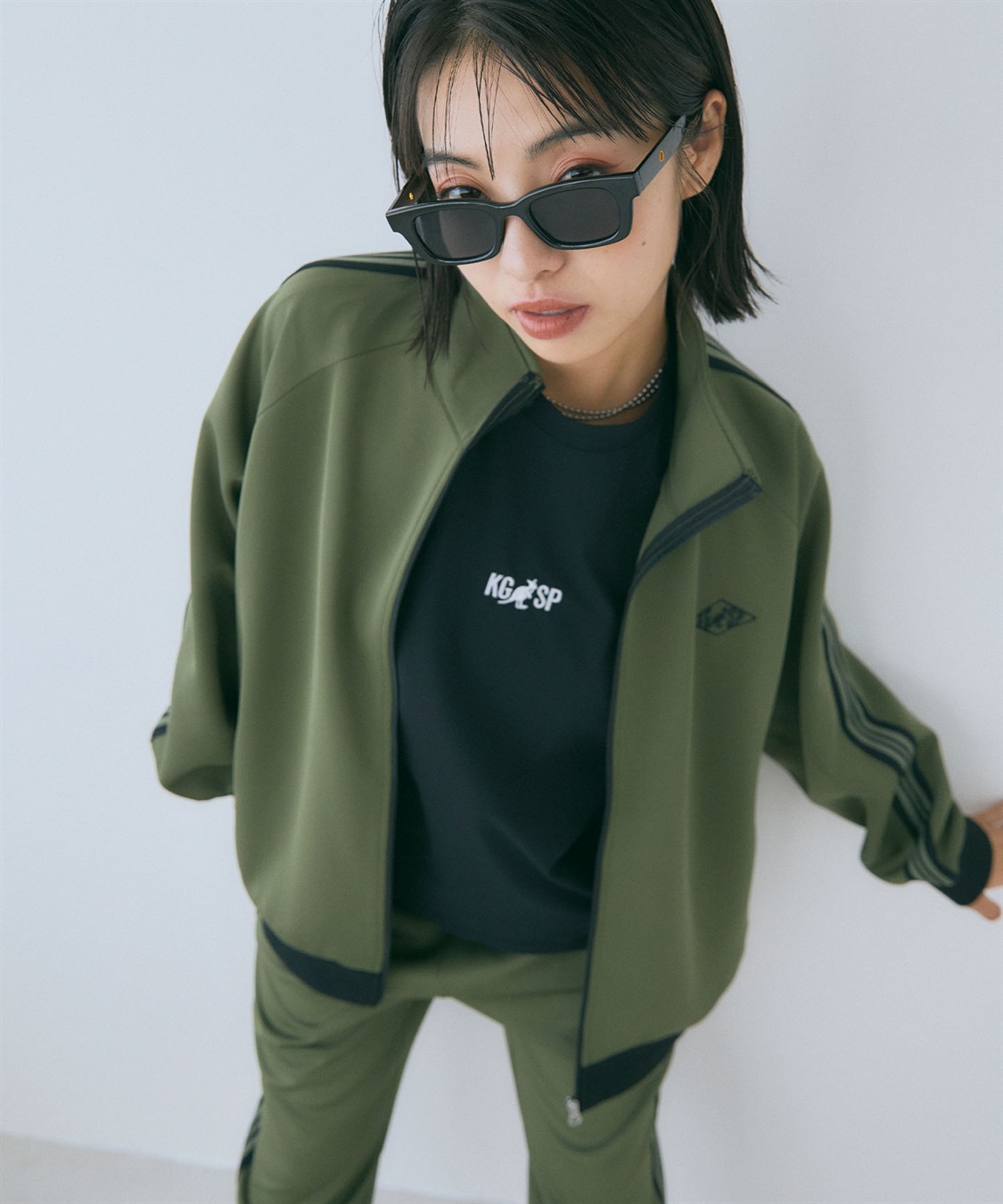 Life Style by cross marche 【KANGOL SPORT】サイドライントラックジャケット《UV対策・ストレッチ・ジャージ》◆新色追加◆_sub_23