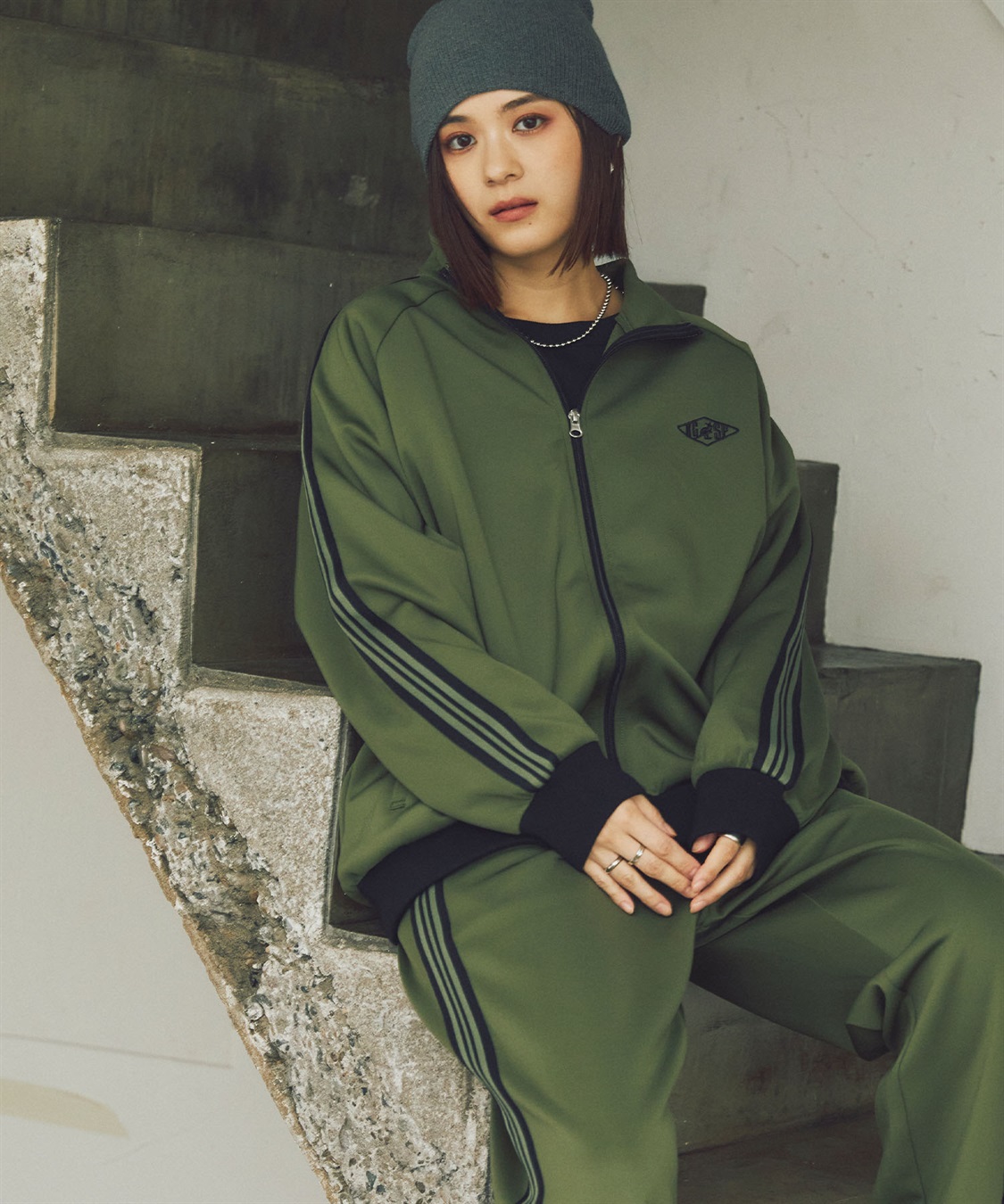 Life Style by cross marche 【KANGOL SPORT】サイドライントラックジャケット《UV対策・ストレッチ・ジャージ》◆新色追加◆_sub_24