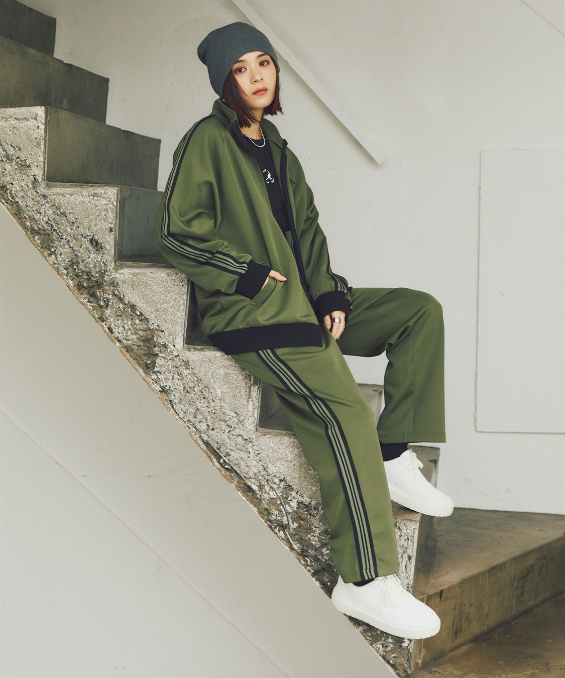 Life Style by cross marche 【KANGOL SPORT】サイドライントラックジャケット《UV対策・ストレッチ・ジャージ》◆新色追加◆_sub_25