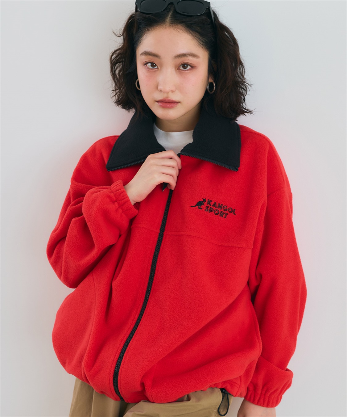 Life Style by cross marche 【KANGOL SPORT】ドロストフリースジップアップジャケット/パーカー_sub_1