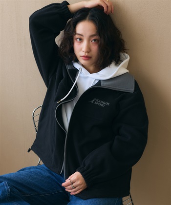Life Style by cross marche 【KANGOL SPORT】ドロストフリースジップアップジャケット/パーカー_subthumb_2