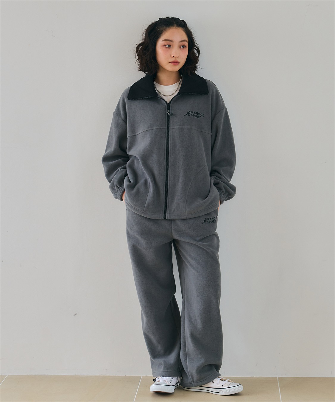 Life Style by cross marche 【KANGOL SPORT】ドロストフリースジップアップジャケット/パーカー_sub_8