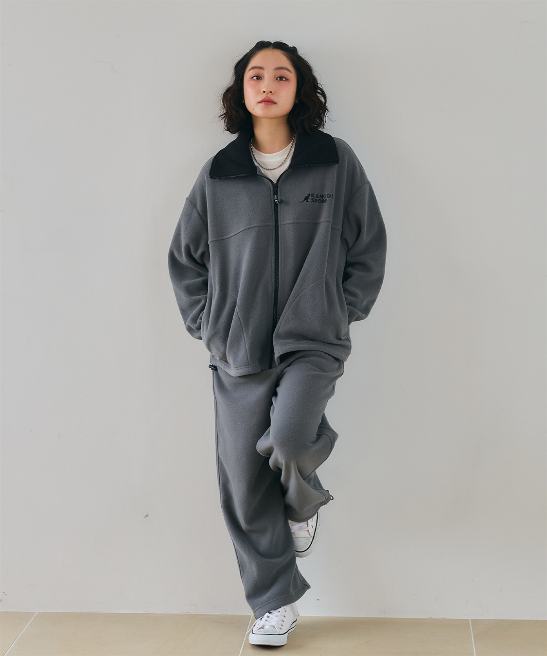 Life Style by cross marche 【KANGOL SPORT】ドロストフリースジップアップジャケット/パーカー_sub_13