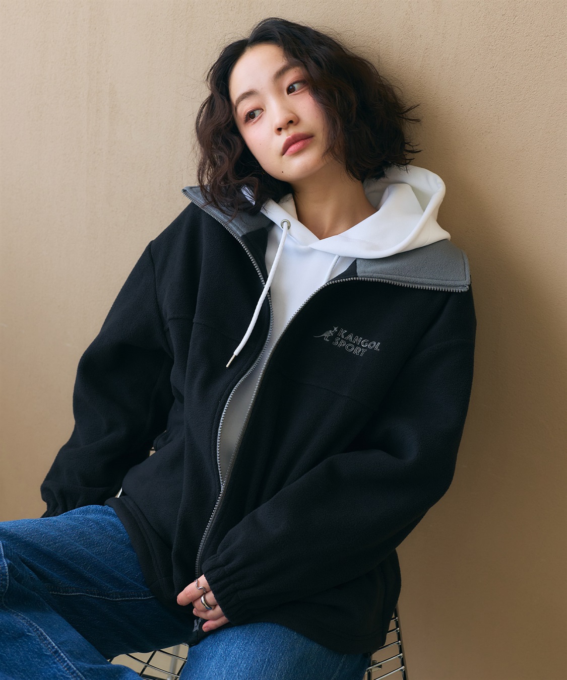 Life Style by cross marche 【KANGOL SPORT】ドロストフリースジップアップジャケット/パーカー_sub_32