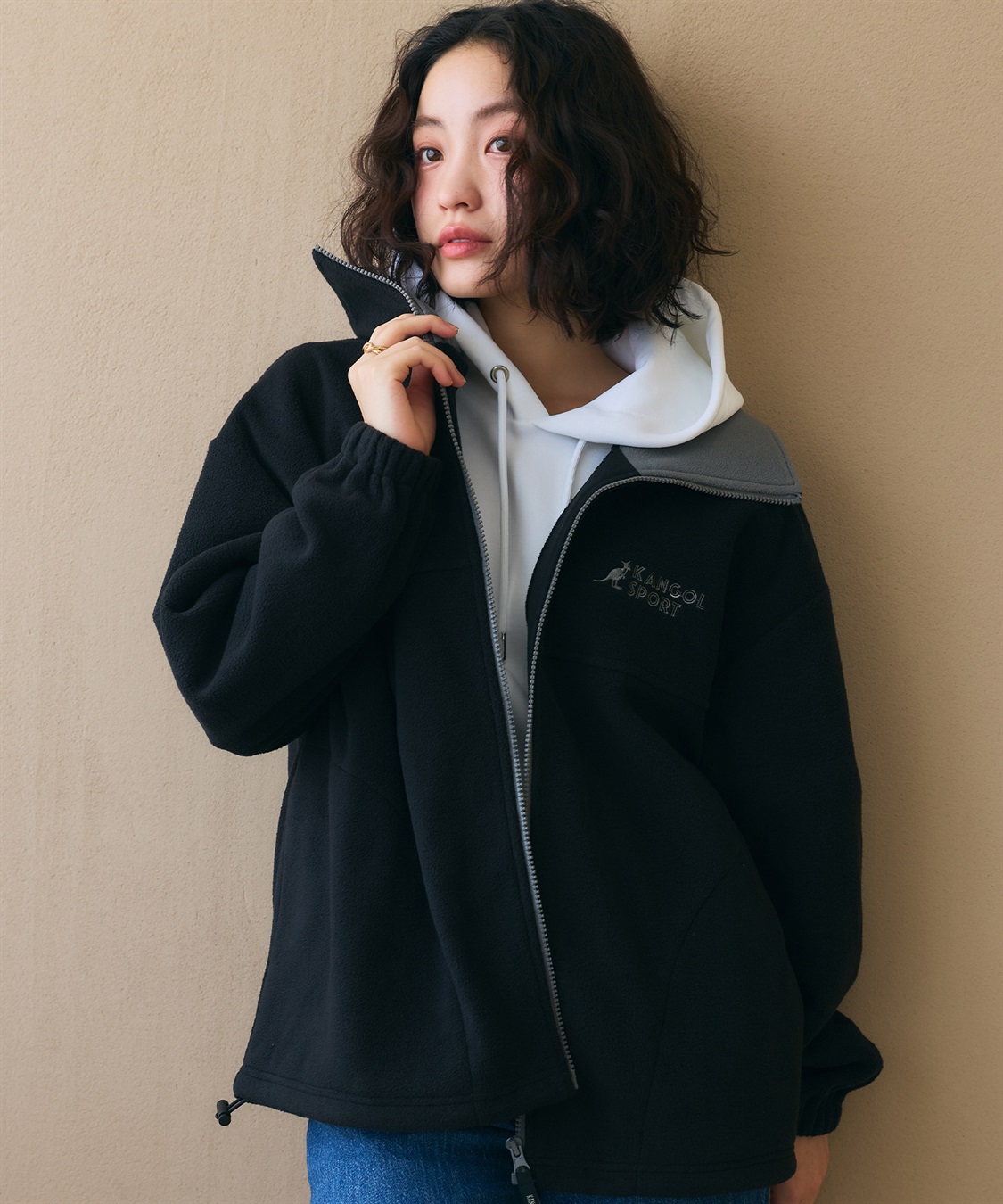 Life Style by cross marche 【KANGOL SPORT】ドロストフリースジップアップジャケット/パーカー_sub_34