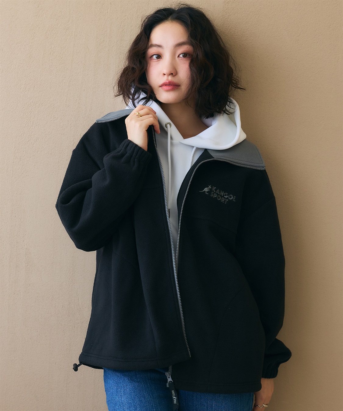 Life Style by cross marche 【KANGOL SPORT】ドロストフリースジップアップジャケット/パーカー_sub_35