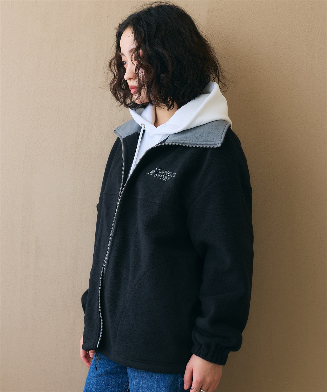 Life Style by cross marche 【KANGOL SPORT】ドロストフリースジップアップジャケット/パーカー_sub_37