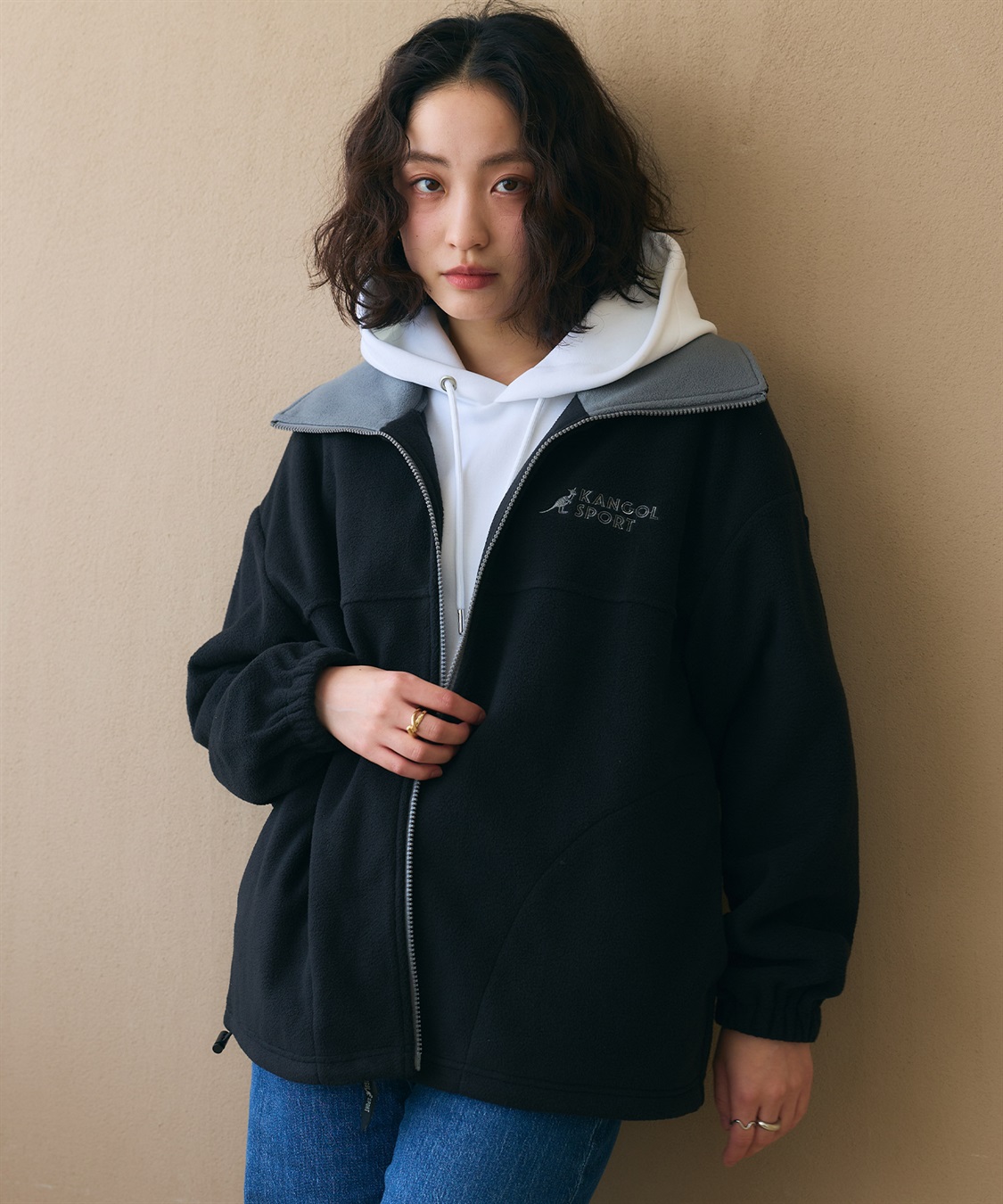 Life Style by cross marche 【KANGOL SPORT】ドロストフリースジップアップジャケット/パーカー_sub_38