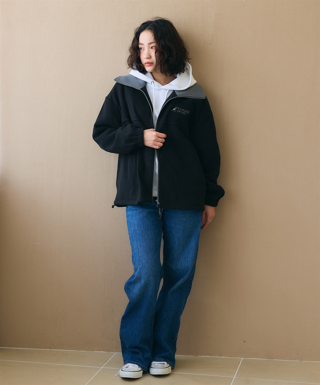 Life Style by cross marche 【KANGOL SPORT】ドロストフリースジップアップジャケット/パーカー_sub_41