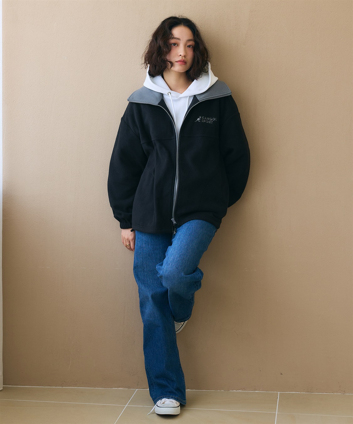 Life Style by cross marche 【KANGOL SPORT】ドロストフリースジップアップジャケット/パーカー_sub_42
