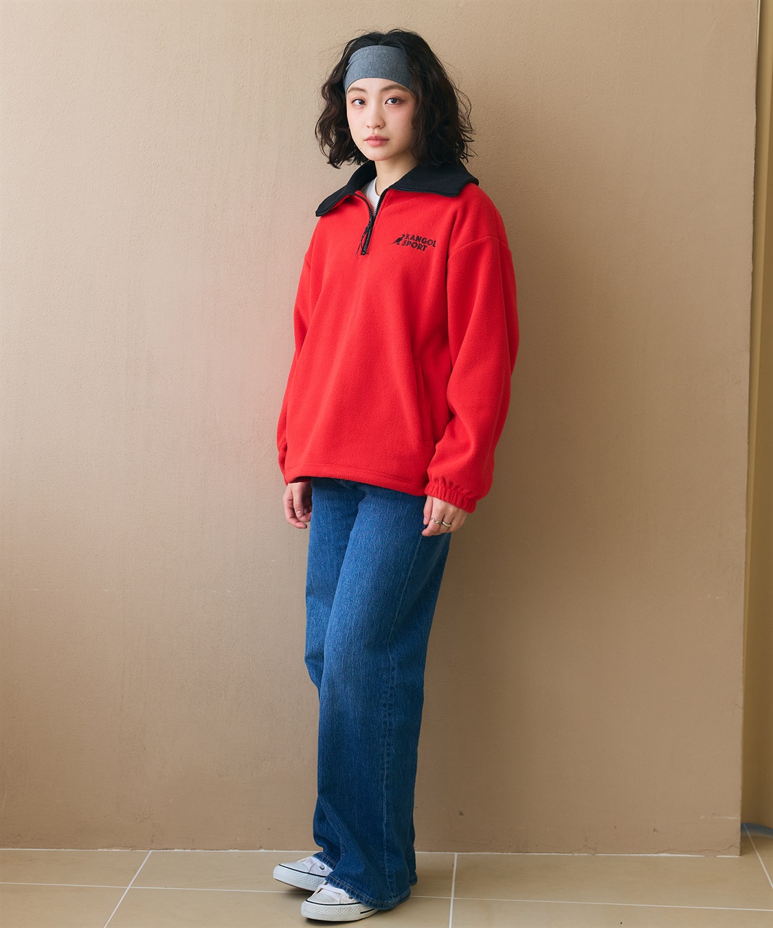 Life Style by cross marche 【KANGOL SPORT】ドロストフリースハーフジッププルオーバー_sub_9