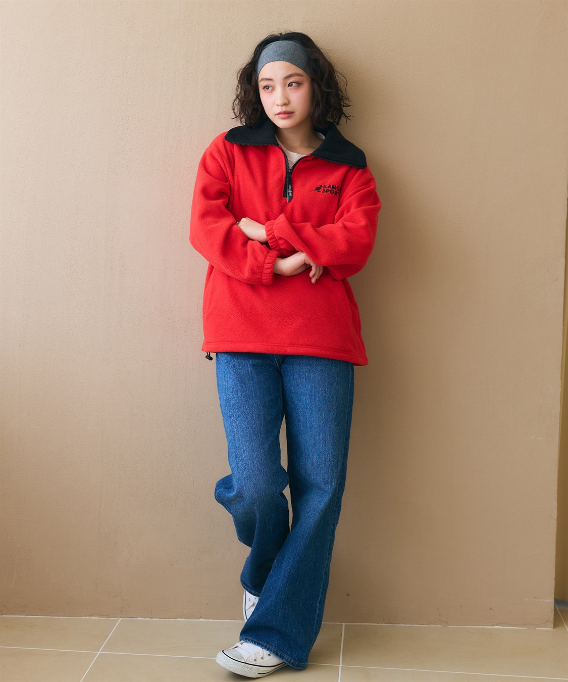 Life Style by cross marche 【KANGOL SPORT】ドロストフリースハーフジッププルオーバー_sub_11