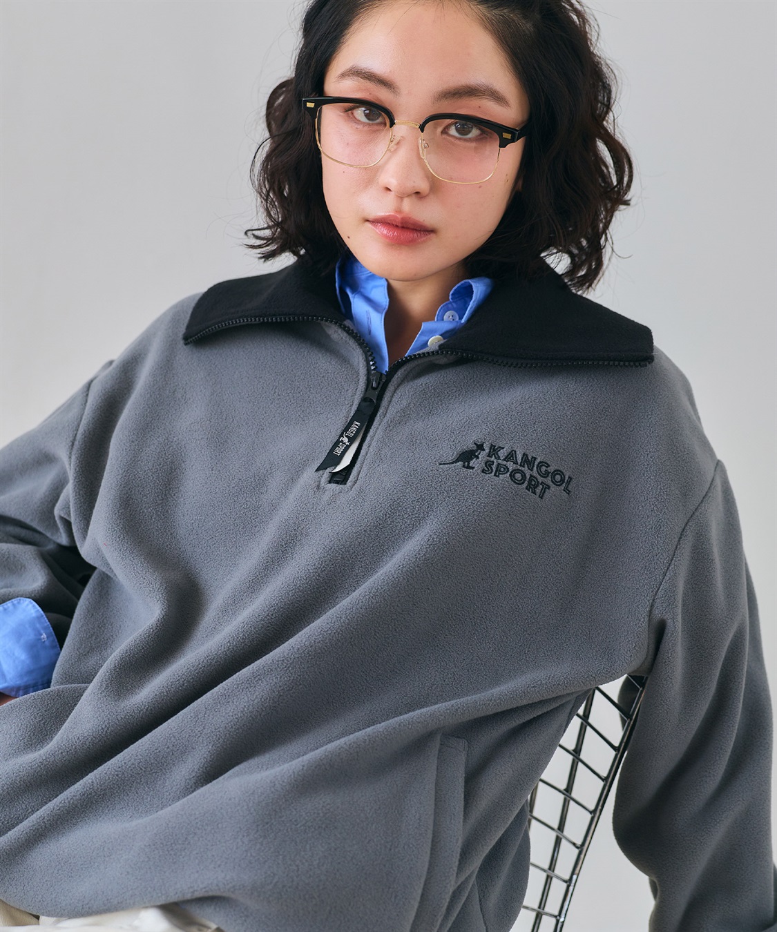 Life Style by cross marche 【KANGOL SPORT】ドロストフリースハーフジッププルオーバー_sub_16