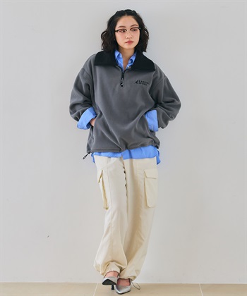 Life Style by cross marche 【KANGOL SPORT】ドロストフリースハーフジッププルオーバー_subthumb_21