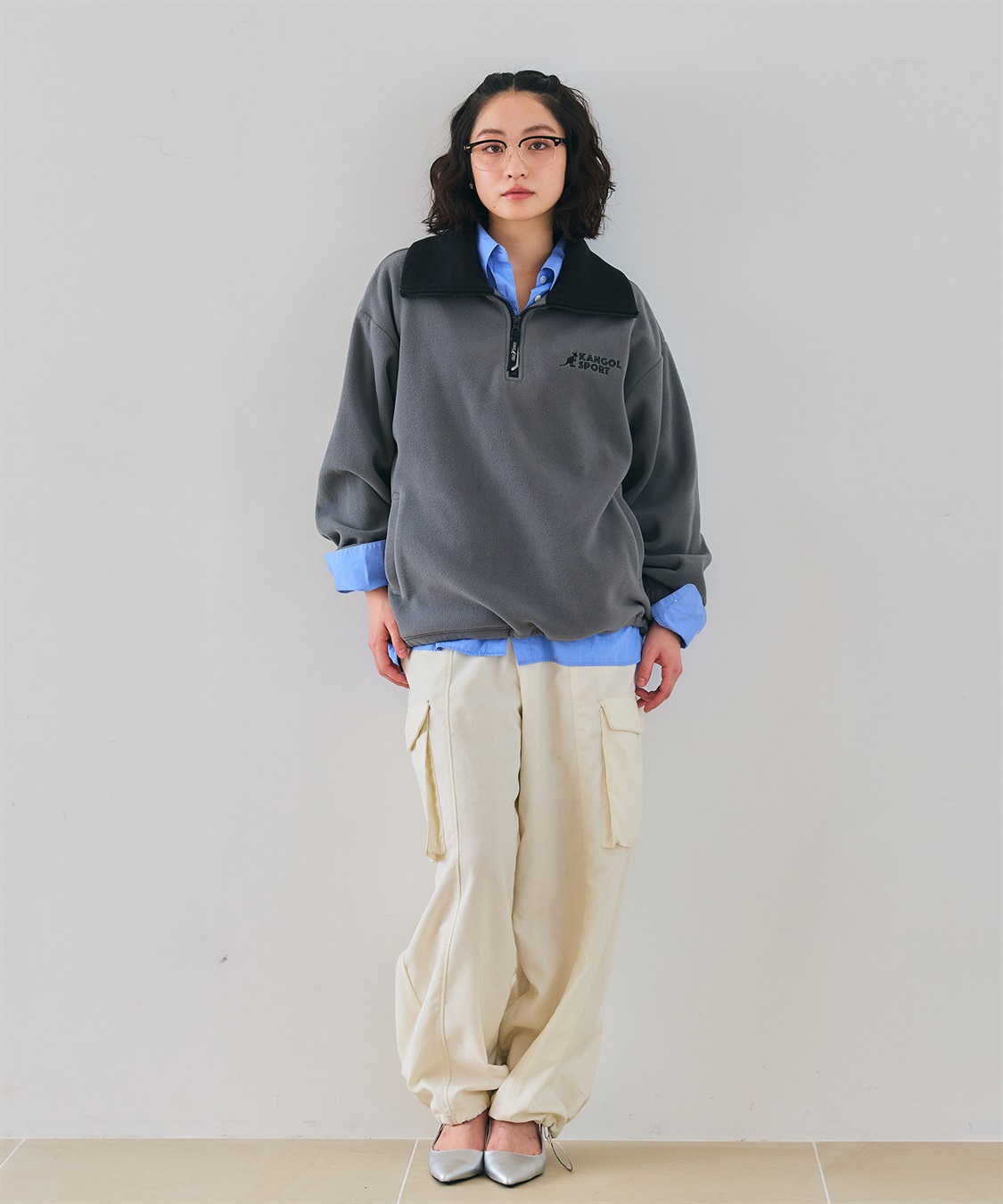 Life Style by cross marche 【KANGOL SPORT】ドロストフリースハーフジッププルオーバー_sub_22