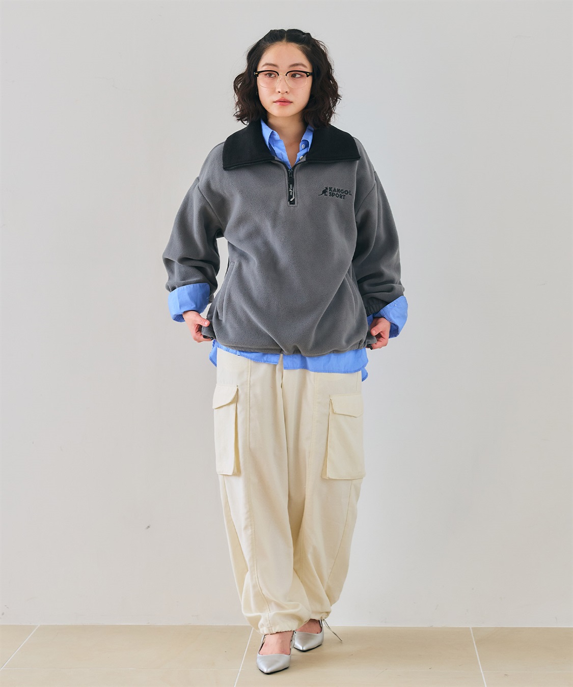 Life Style by cross marche 【KANGOL SPORT】ドロストフリースハーフジッププルオーバー_sub_23