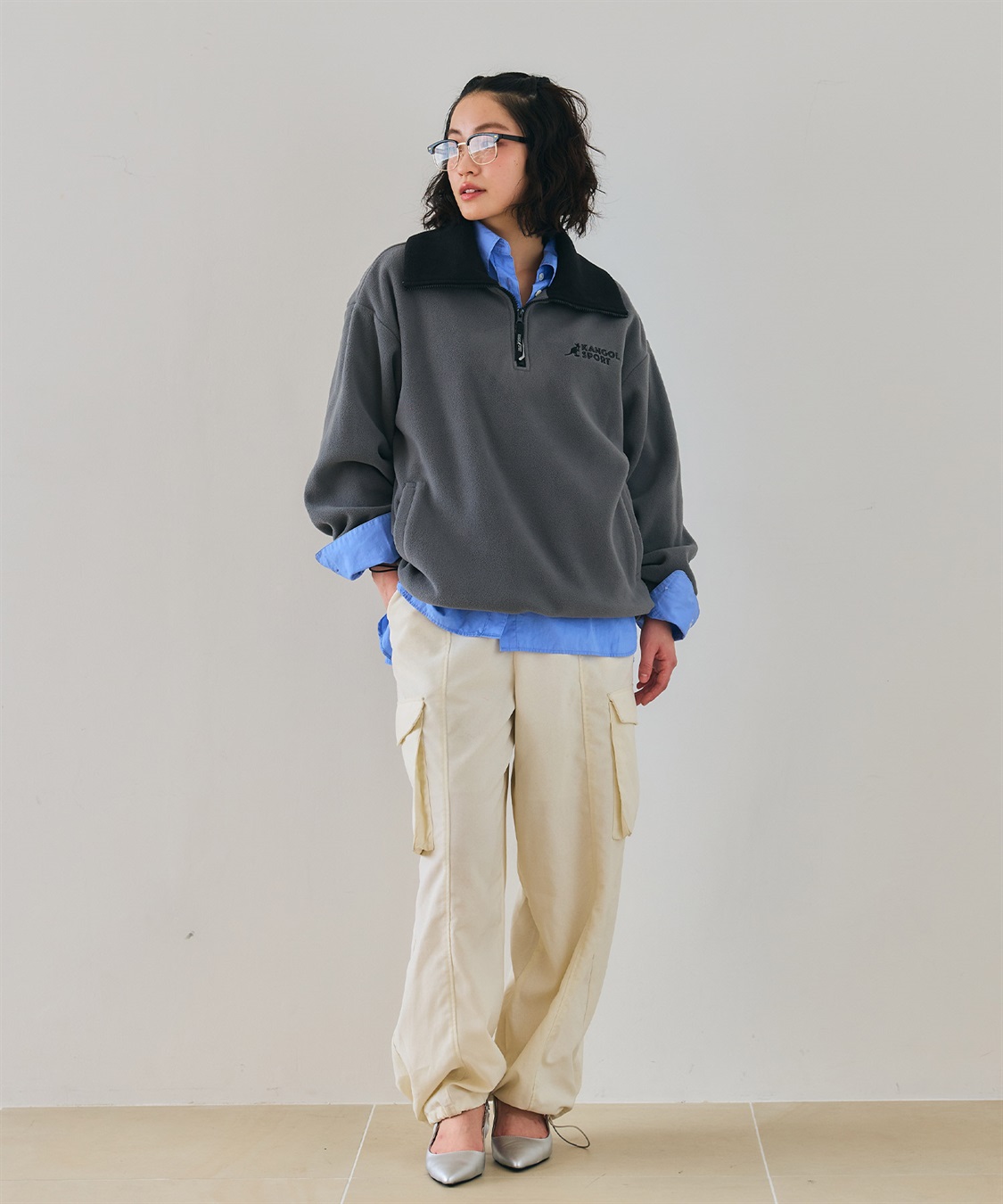 Life Style by cross marche 【KANGOL SPORT】ドロストフリースハーフジッププルオーバー_sub_29