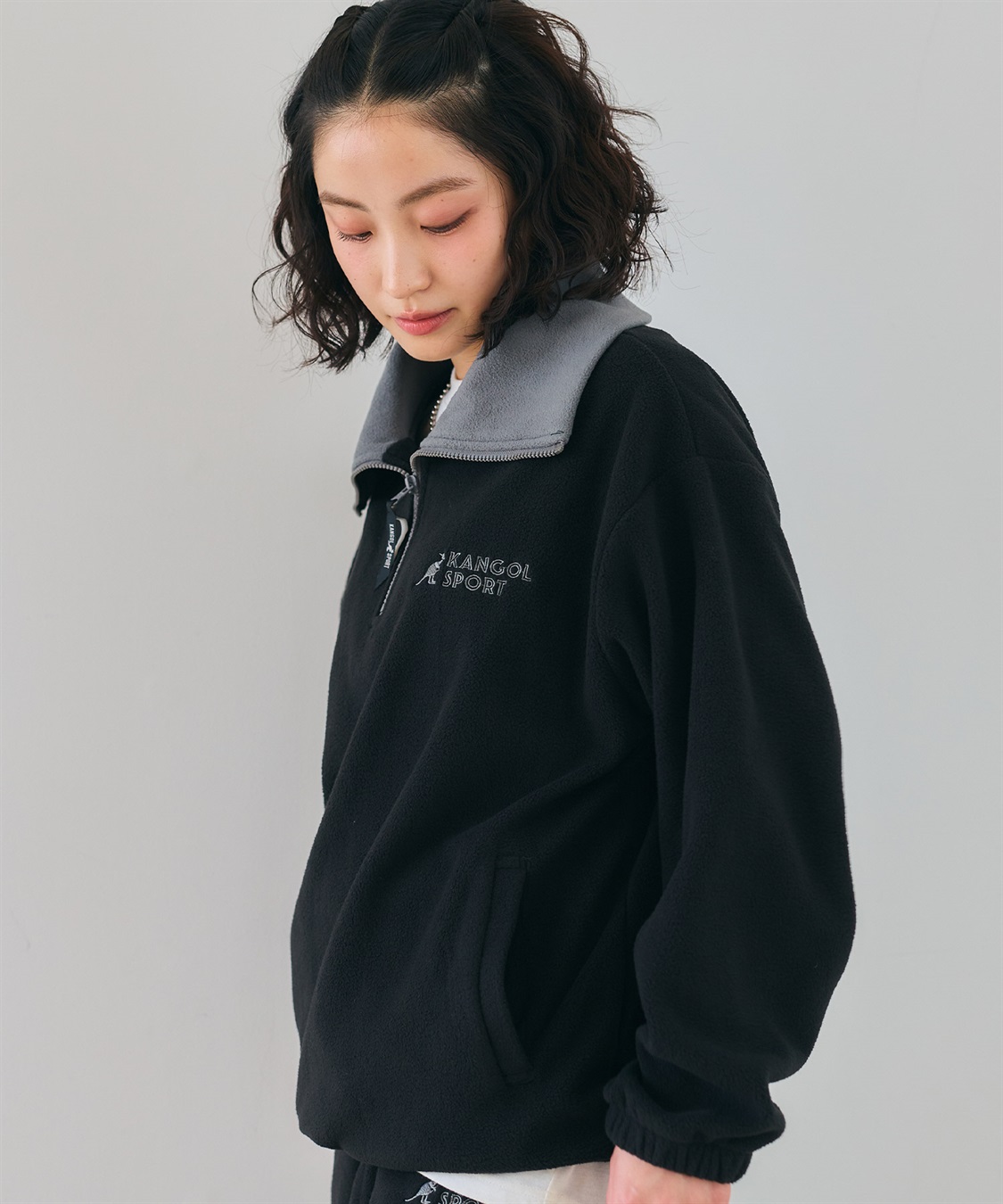 Life Style by cross marche 【KANGOL SPORT】ドロストフリースハーフジッププルオーバー_sub_30