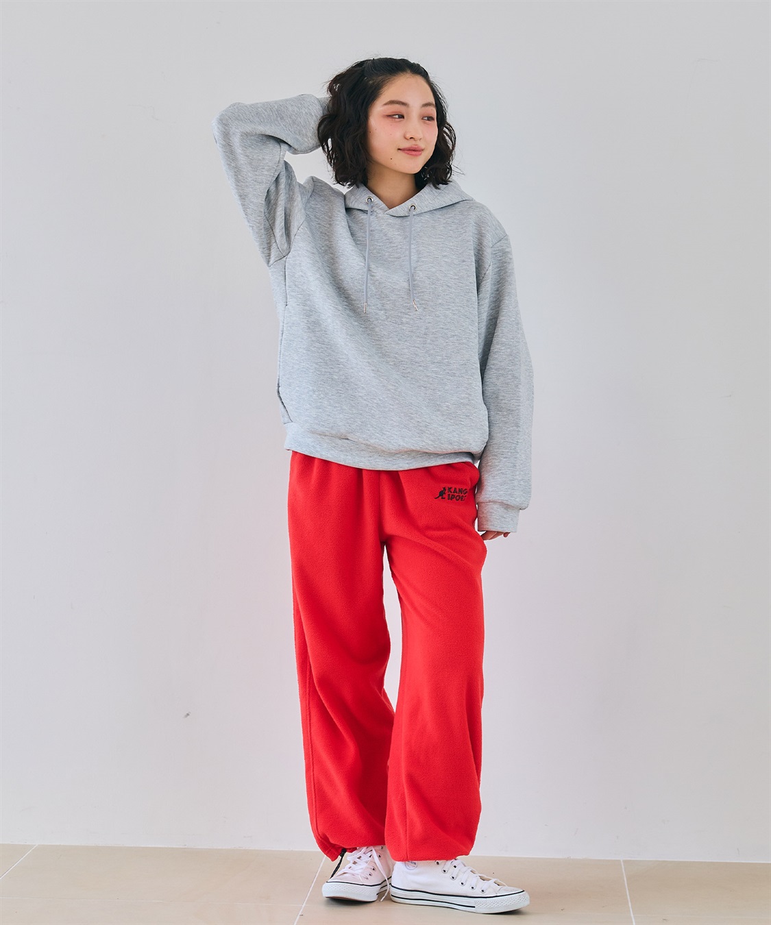 Life Style by cross marche 【KANGOL SPORT】サイドライン切替ドロストフリースイージーパンツ_sub_25