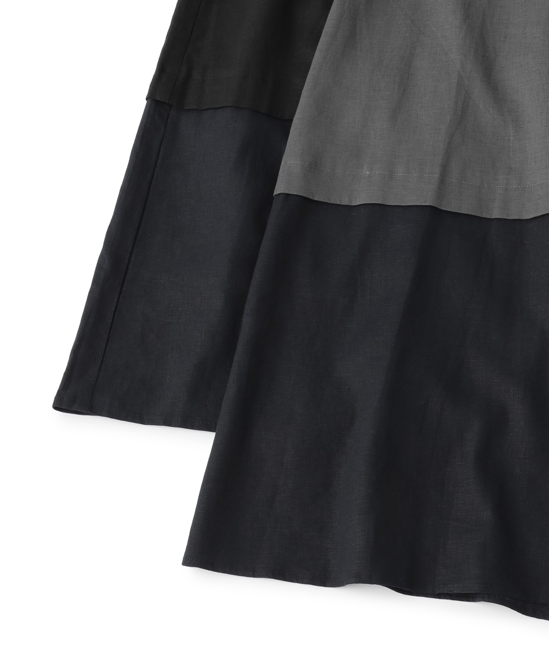 ATS リネン混ノースリーブタックワンピース_sub_4