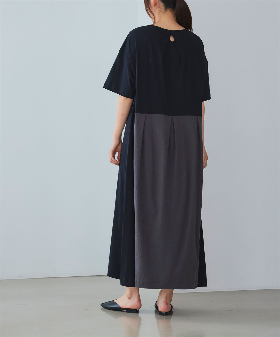 ATS 接触冷感ツートンカラーワンピース_sub_3