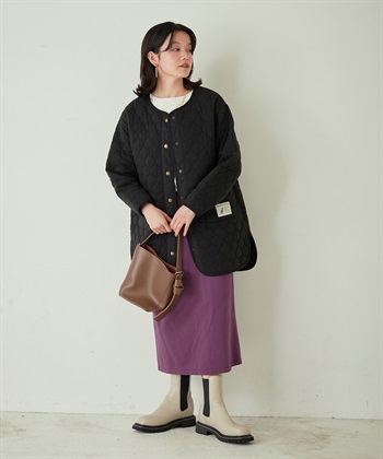 Life Style by cross marche キルトラウンドヘムコート_subthumb_9