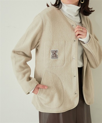 Life Style by cross marche Kロゴフリースカーディガン_subthumb_2