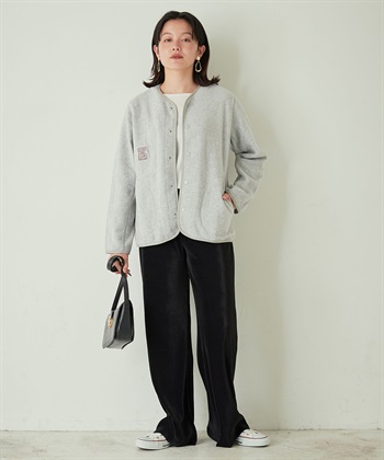 Life Style by cross marche Kロゴフリースカーディガン_subthumb_4
