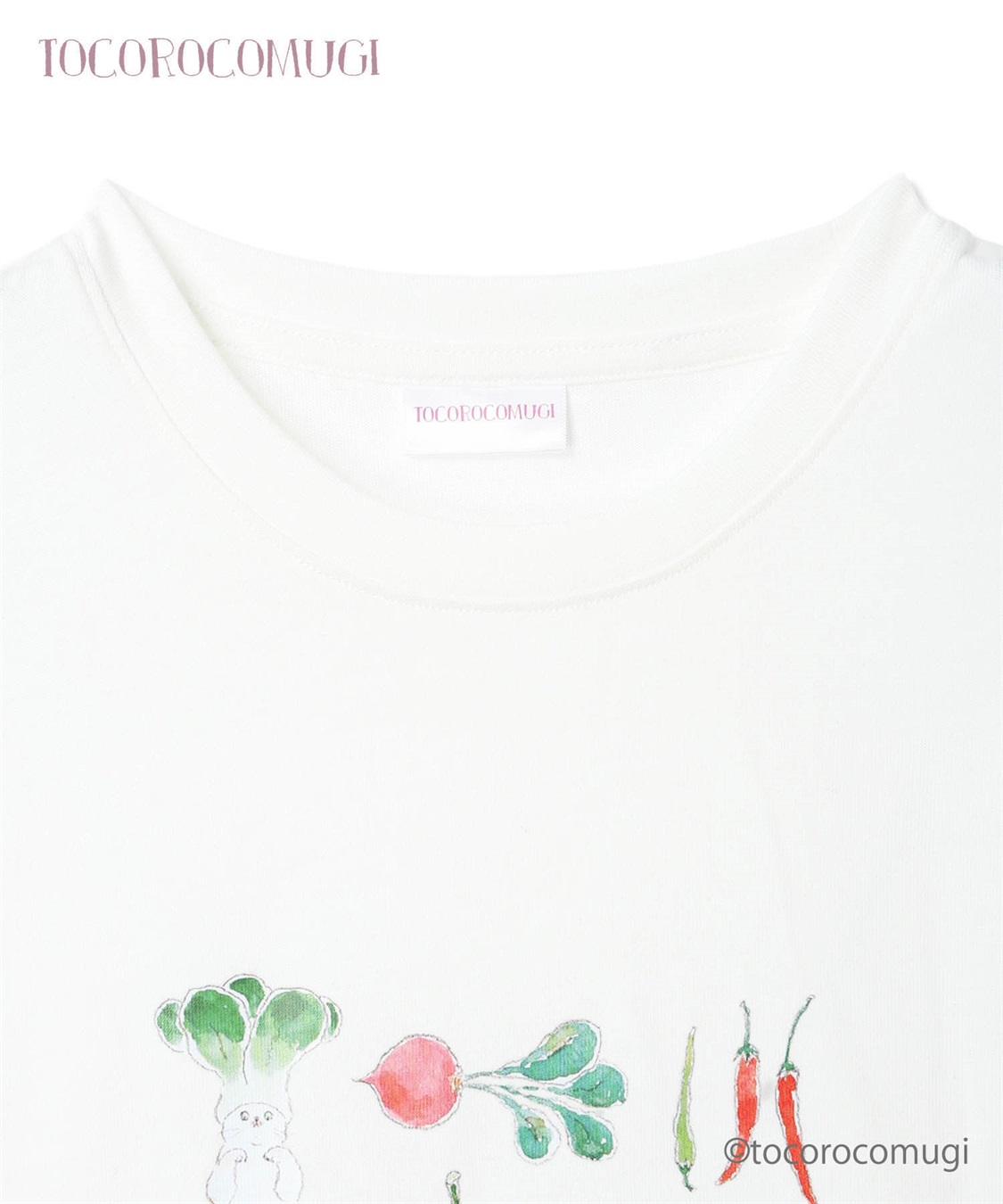 JOIN PARK トコロコムギお野菜にゃんこ半袖Tシャツ_sub_2