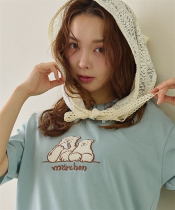 LAFUKU 【サンドイッチハウスメルヘン】サガラ刺繍メルるん♪半袖Tシャツ_subthumb_2