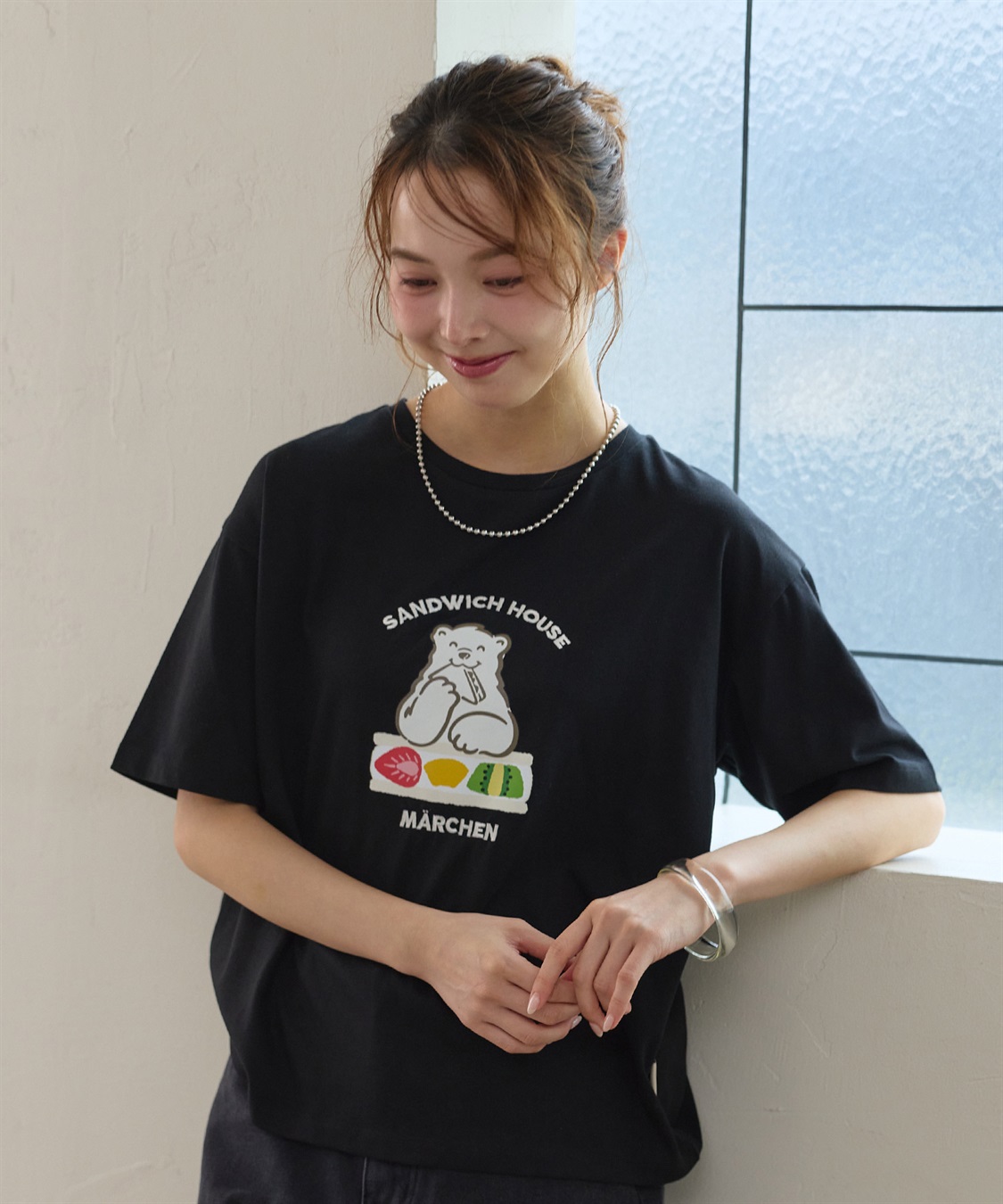 LAFUKU メルヘンサンドイッチロゴ5分袖T_sub_3