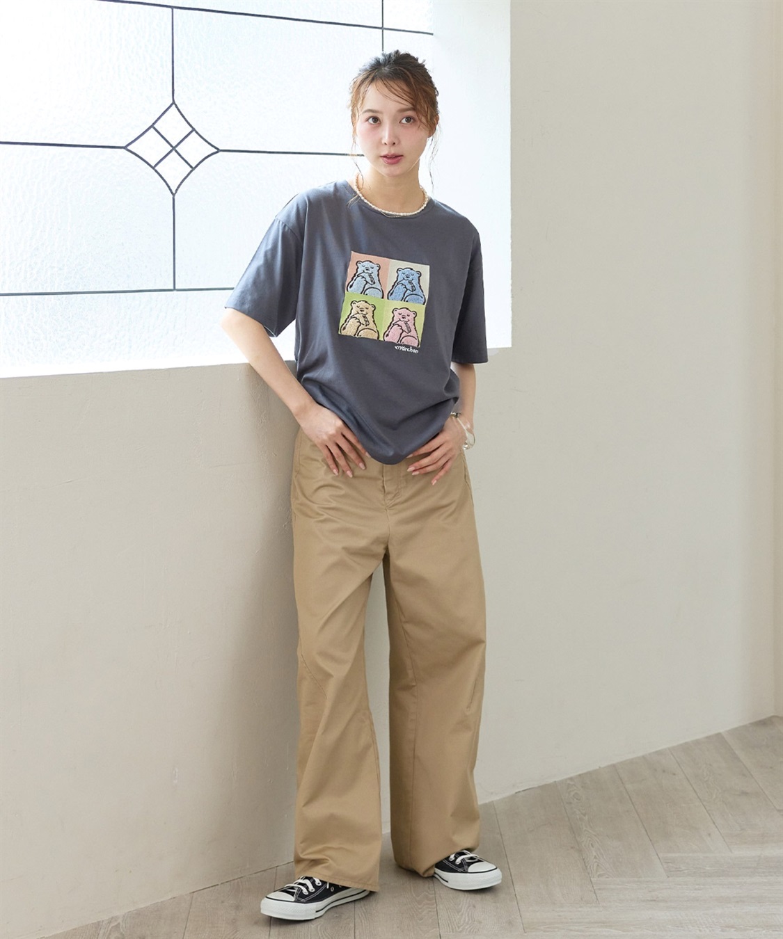 LAFUKU 【サンドイッチハウスメルヘン】サガラ刺繍アートメルるん♪半袖Tシャツ_sub_21