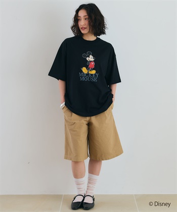 LAFUKU 【Disney/ディズニー】Mickey Mouse / ミッキーマウス半袖Tシャツ / Over Harf Sleeve T-shirt《UNISEX》_subthumb_2