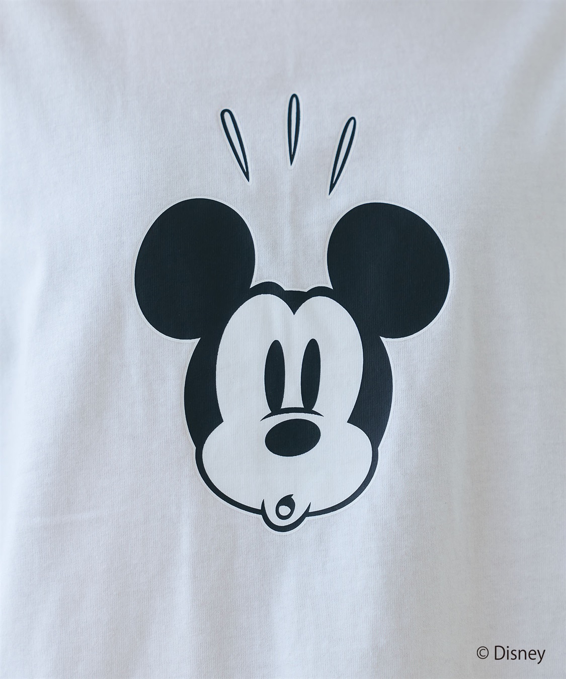 LAFUKU 【Disney/ディズニー】Mickey Mouse / ミッキーマウスフェイスプリントTシャツ / Over Harf Sleeve T-shirt《UNISEX》_sub_6